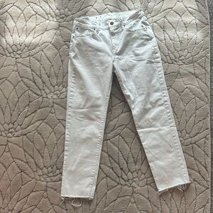 GAP Women's Ankle Jeans in Light Cream